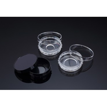 100350 Confocal Dish,PP, hole punched ,35x10mm, coverglass